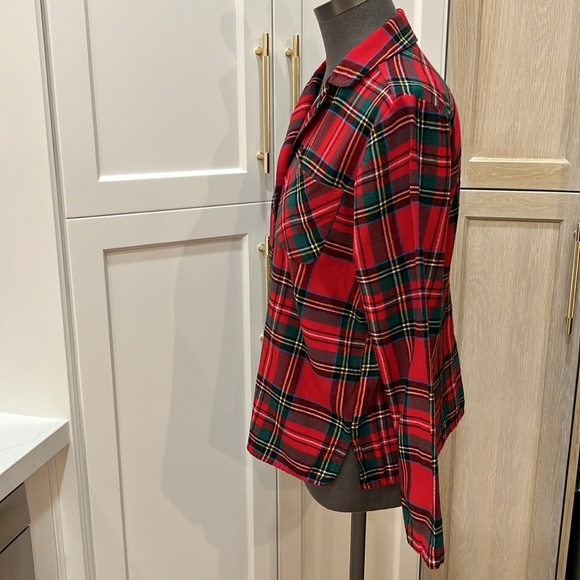 Old Navy Christmas Red Flannel Pajamas set “Match the Fam” size Med EUC - Picture 2 of 10